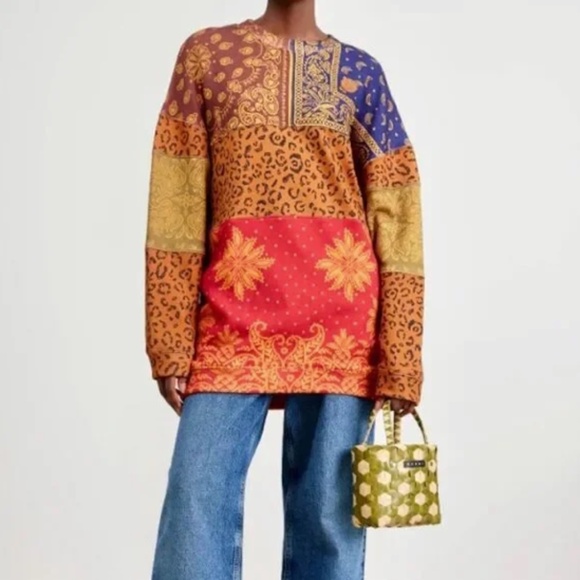 FARM Rio Multicolor Patchwork Sweatshirt - Picture 3 of 11